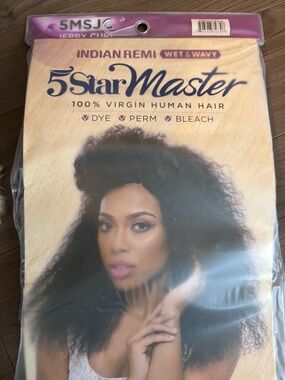 Harlem 125 5 Star Indian Remi Wet & Wavy Human Hair Jerry Curl